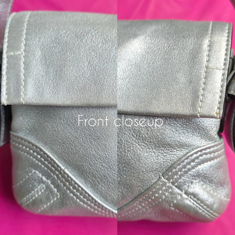 🅢🅞🅛🅓 Coach Y2k Goat Suede Flap Shoulder Bag - Picture 13 of 16